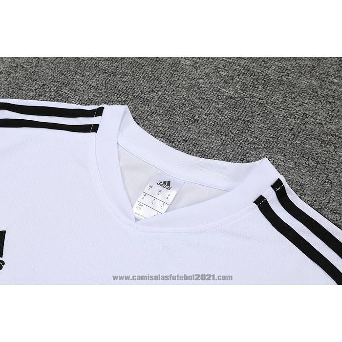 Fato de Treino Real Madrid Manga Curta 2022-2023 Branco Y Purpura - Calcas Curta